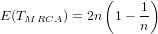                (    1) E (TMRCA ) = 2n 1- n- 